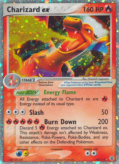 Charizard ex (105/112) [EX: FireRed & LeafGreen] | Shuffle n Cut Hobbies & Games