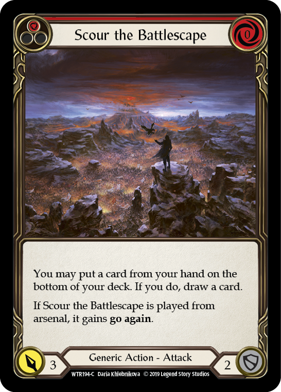 Scour the Battlescape (Red) [WTR194-C] Alpha Print Normal | Shuffle n Cut Hobbies & Games