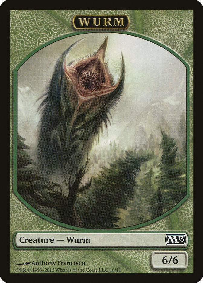 Wurm Token [Magic 2013 Tokens] | Shuffle n Cut Hobbies & Games