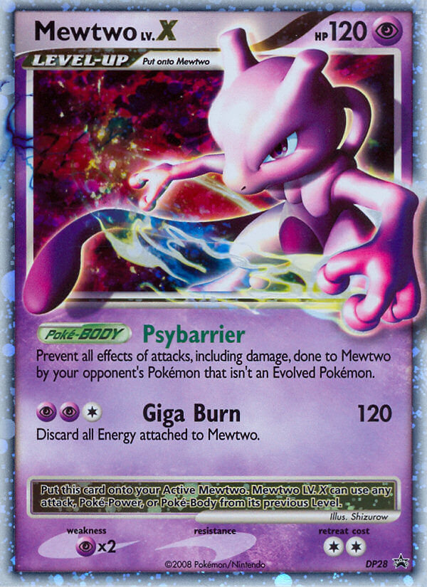 Mewtwo LV.X (DP28) [Diamond & Pearl: Black Star Promos] | Shuffle n Cut Hobbies & Games