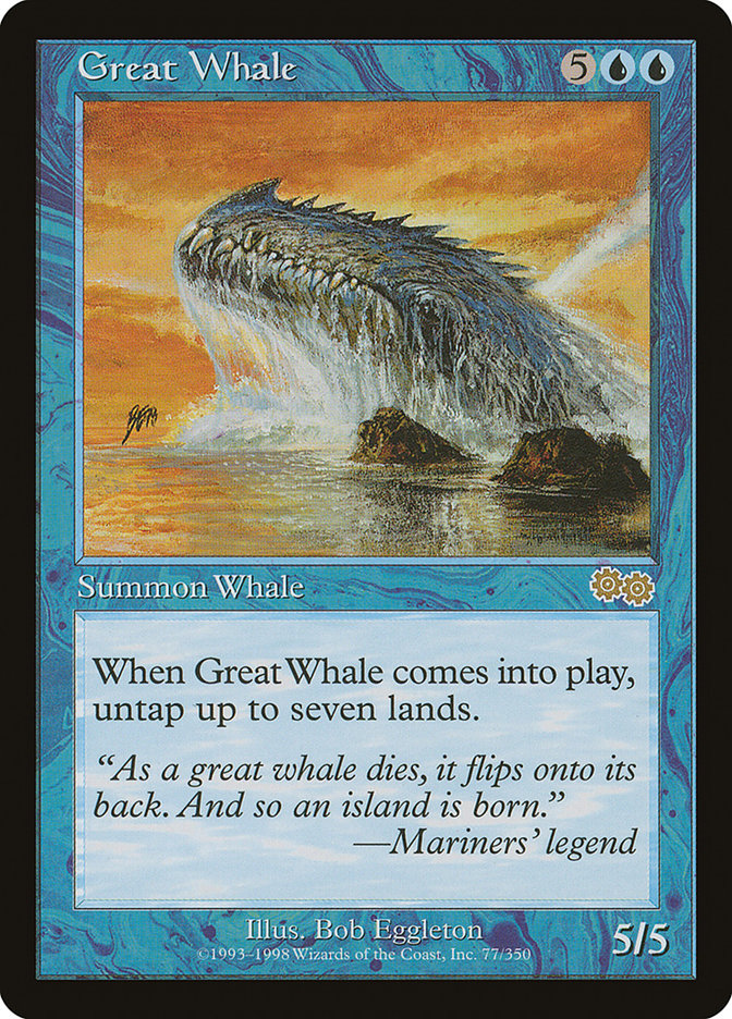 Great Whale [Urza's Saga] | Shuffle n Cut Hobbies & Games