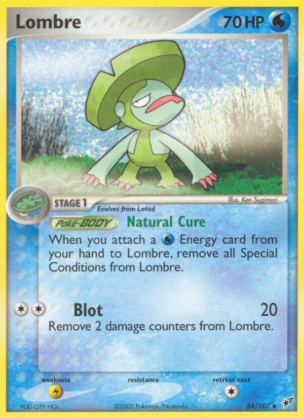 Lombre (34/107) [EX: Deoxys] | Shuffle n Cut Hobbies & Games