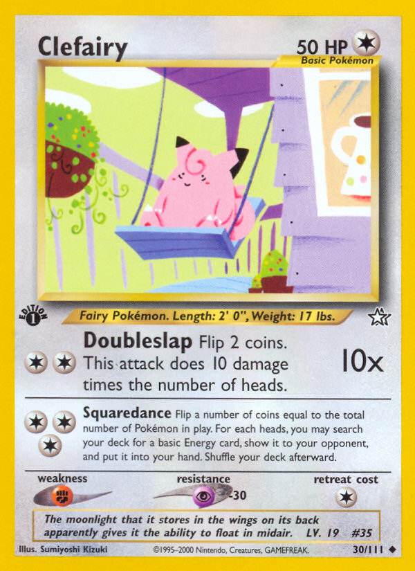 Clefairy (30/111) [Neo Genesis 1st Edition] | Shuffle n Cut Hobbies & Games