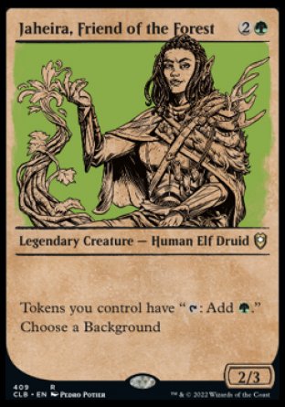 Jaheira, Friend of the Forest (Showcase) [Commander Legends: Battle for Baldur's Gate] | Shuffle n Cut Hobbies & Games