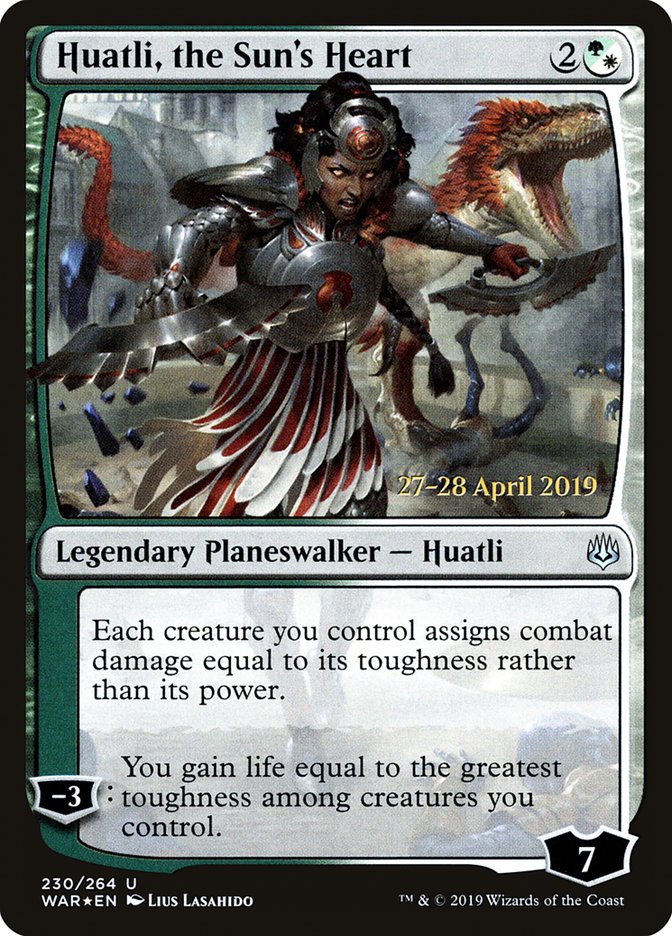 Huatli, the Sun's Heart [War of the Spark Prerelease Promos] | Shuffle n Cut Hobbies & Games