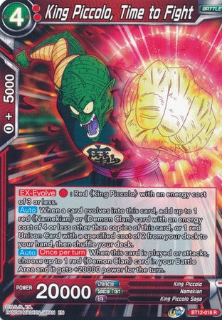 King Piccolo, Time to Fight [BT12-018] | Shuffle n Cut Hobbies & Games