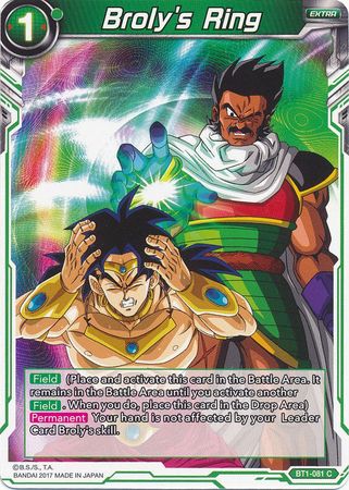 Broly's Ring [BT1-081] | Shuffle n Cut Hobbies & Games