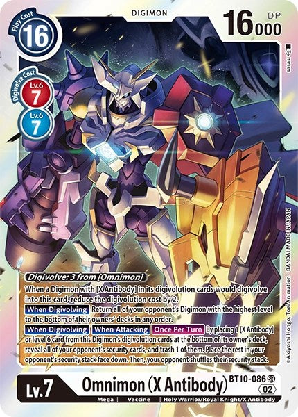 Omnimon (X Antibody) [BT10-086] [Revision Pack Cards] | Shuffle n Cut Hobbies & Games