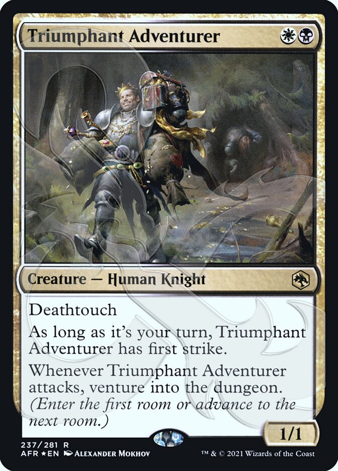 Triumphant Adventurer (Ampersand Promo) [Dungeons & Dragons: Adventures in the Forgotten Realms Promos] | Shuffle n Cut Hobbies & Games