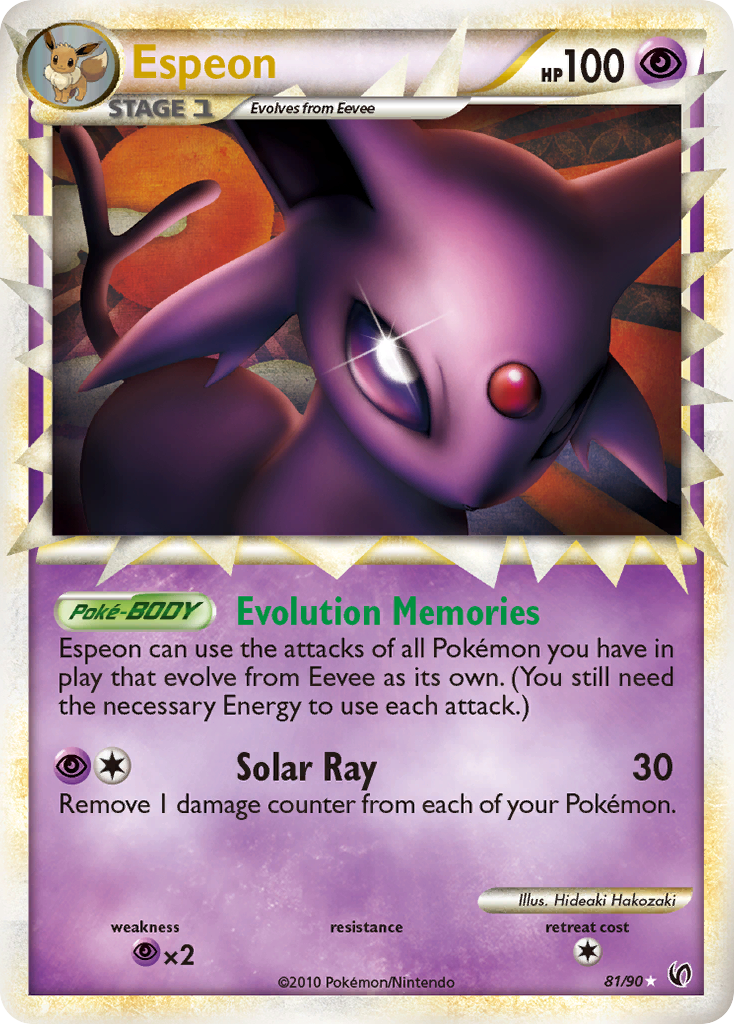 Espeon (81/90) [HeartGold & SoulSilver: Undaunted] | Shuffle n Cut Hobbies & Games