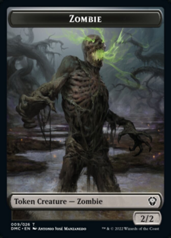 Phyrexian // Zombie Double-Sided Token [Dominaria United Tokens] | Shuffle n Cut Hobbies & Games