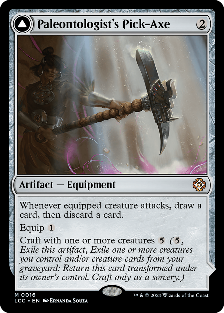 Paleontologist's Pick-Axe (Extended Art) [The Lost Caverns of Ixalan Commander] | Shuffle n Cut Hobbies & Games