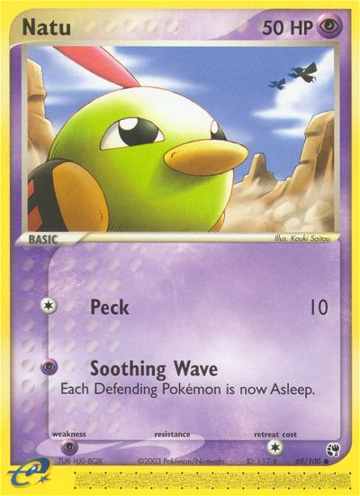 Natu (69/100) [EX: Sandstorm] | Shuffle n Cut Hobbies & Games