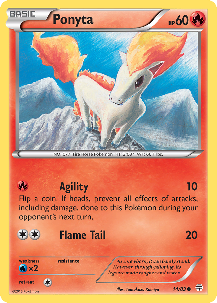 Ponyta (14/83) [XY: Generations] | Shuffle n Cut Hobbies & Games