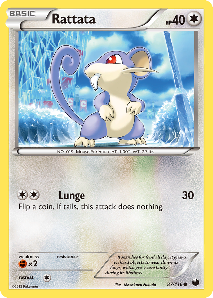 Rattata (87/116) [Black & White: Plasma Freeze] | Shuffle n Cut Hobbies & Games