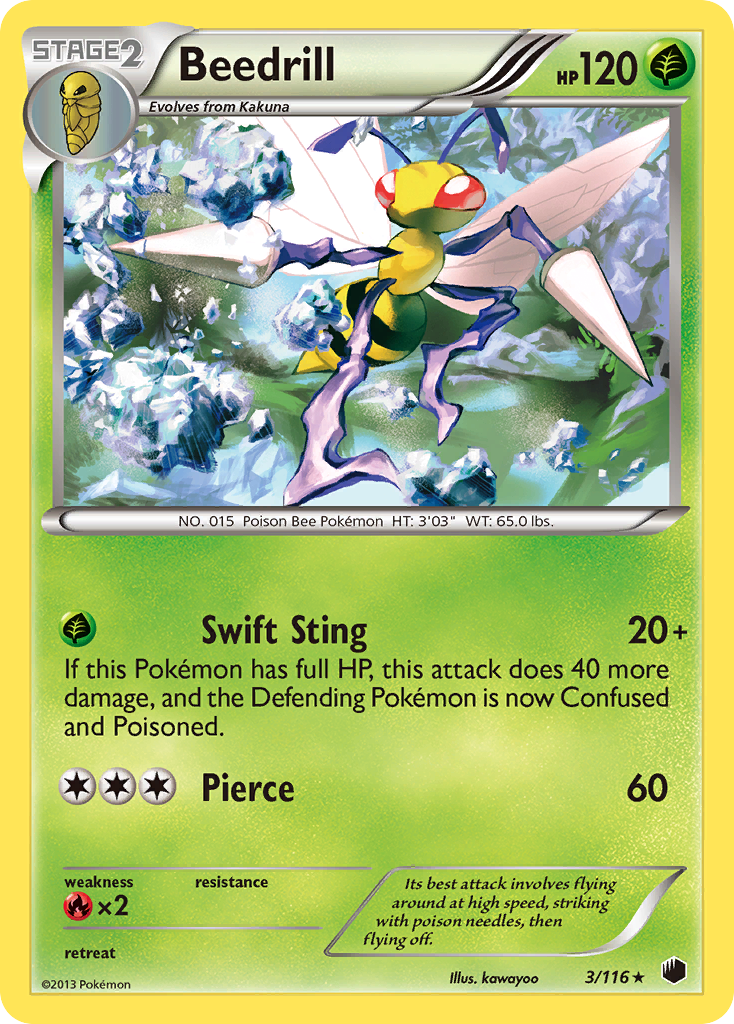 Beedrill (3/116) [Black & White: Plasma Freeze] | Shuffle n Cut Hobbies & Games