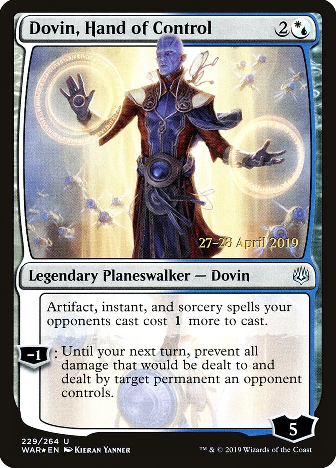 Dovin, Hand of Control [War of the Spark Prerelease Promos] | Shuffle n Cut Hobbies & Games