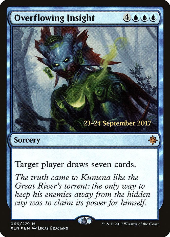 Overflowing Insight [Ixalan Prerelease Promos] | Shuffle n Cut Hobbies & Games