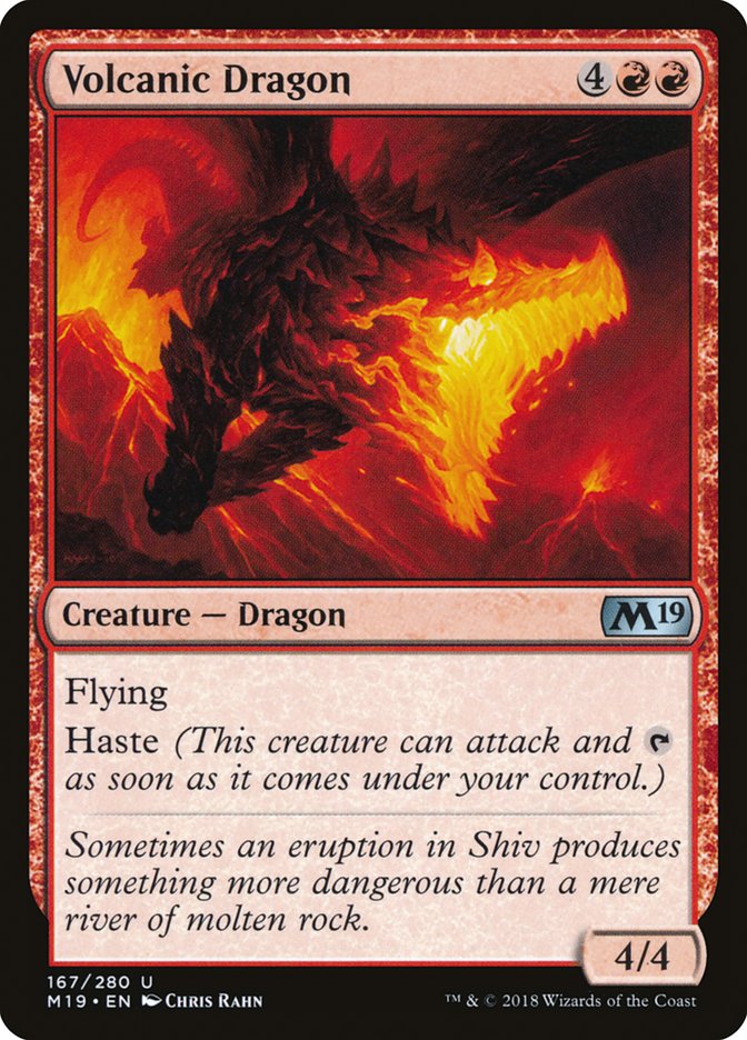 Volcanic Dragon [Core Set 2019] | Shuffle n Cut Hobbies & Games