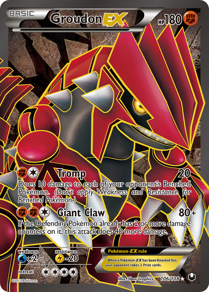 Groudon EX (106/108) [Black & White: Dark Explorers] | Shuffle n Cut Hobbies & Games