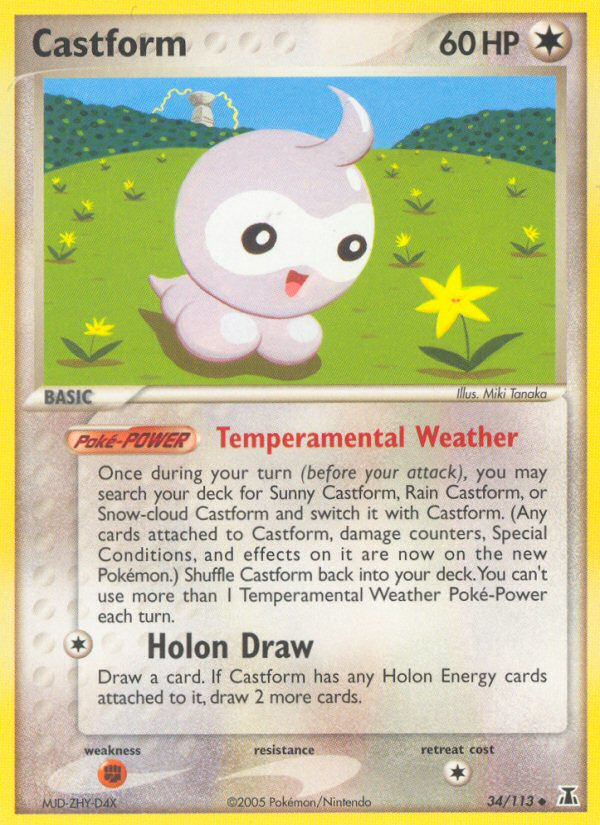 Castform (34/113) [EX: Delta Species] | Shuffle n Cut Hobbies & Games