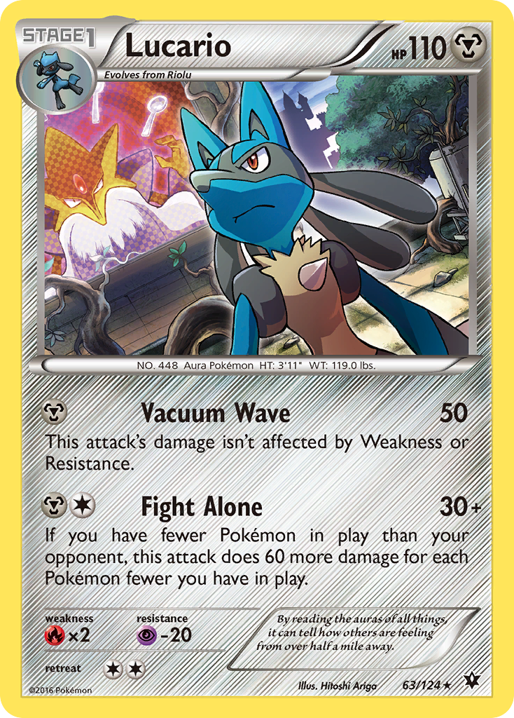 Lucario (63/124) (Cosmos Holo) [XY: Fates Collide] | Shuffle n Cut Hobbies & Games