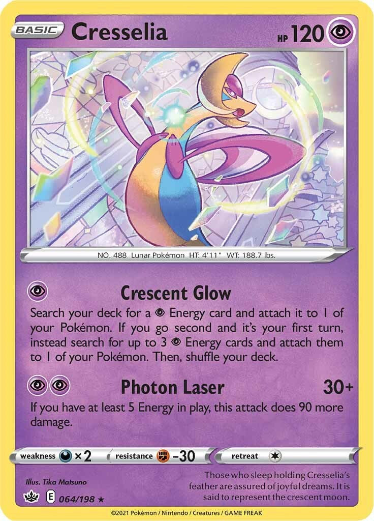 Cresselia (064/198) (Theme Deck Exclusive) [Sword & Shield: Chilling Reign] | Shuffle n Cut Hobbies & Games