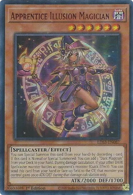 Apprentice Illusion Magician (Red) [LDS3-EN087] Ultra Rare | Shuffle n Cut Hobbies & Games