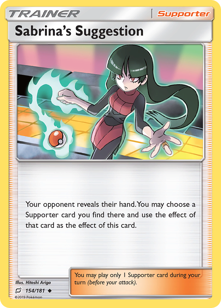 Sabrina's Suggestion (154/181) [Sun & Moon: Team Up] | Shuffle n Cut Hobbies & Games