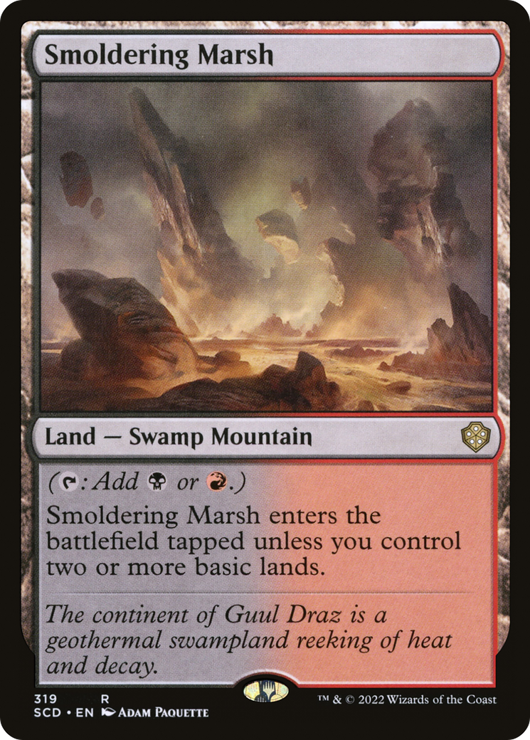 Smoldering Marsh [Starter Commander Decks] | Shuffle n Cut Hobbies & Games