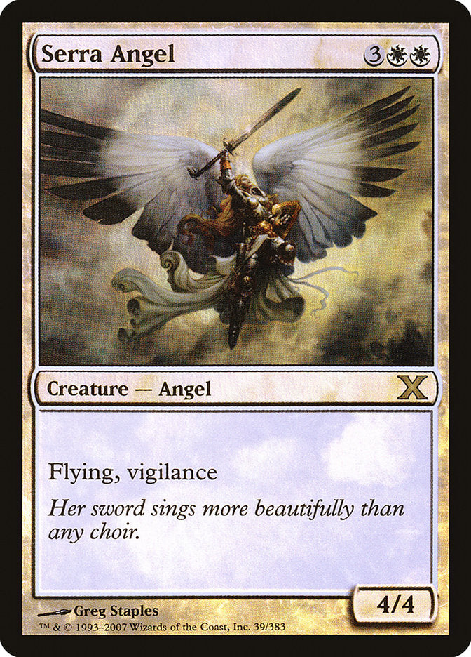 Serra Angel (Premium Foil) [Tenth Edition] | Shuffle n Cut Hobbies & Games