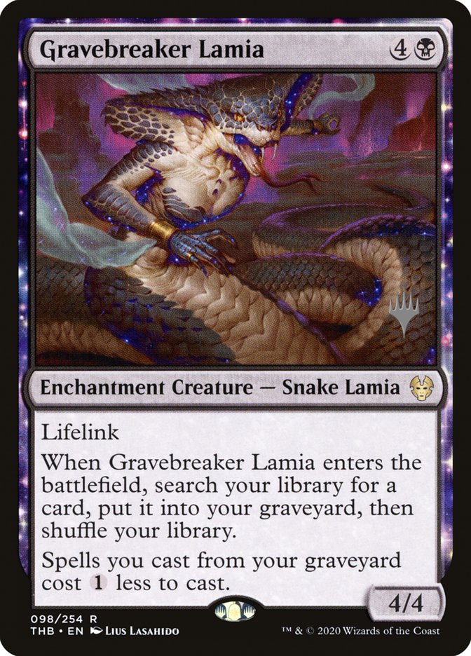 Gravebreaker Lamia (Promo Pack) [Theros Beyond Death Promos] | Shuffle n Cut Hobbies & Games