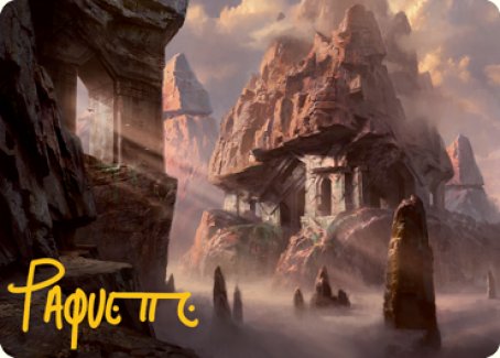 Mountain (277) Art Card (Gold-Stamped Signature) [Dungeons & Dragons: Adventures in the Forgotten Realms Art Series] | Shuffle n Cut Hobbies & Games