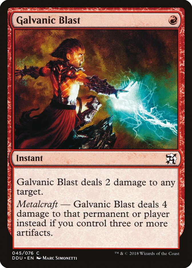 Galvanic Blast [Duel Decks: Elves vs. Inventors] | Shuffle n Cut Hobbies & Games