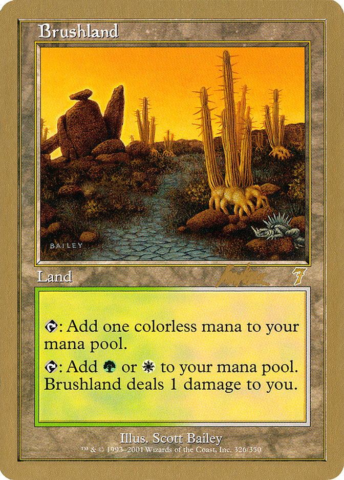 Brushland (Brian Kibler) [World Championship Decks 2002] | Shuffle n Cut Hobbies & Games