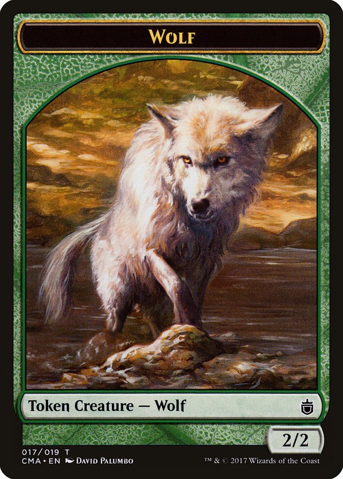 Wolf Token (017/019) [Commander Anthology Tokens] | Shuffle n Cut Hobbies & Games