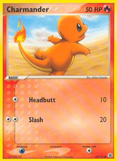 Charmander (58/112) [EX: FireRed & LeafGreen] | Shuffle n Cut Hobbies & Games