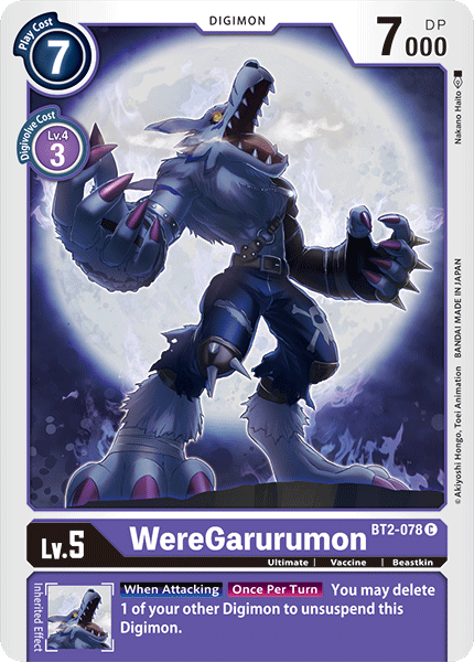 WereGarurumon [BT2-078] [Release Special Booster Ver.1.0] | Shuffle n Cut Hobbies & Games