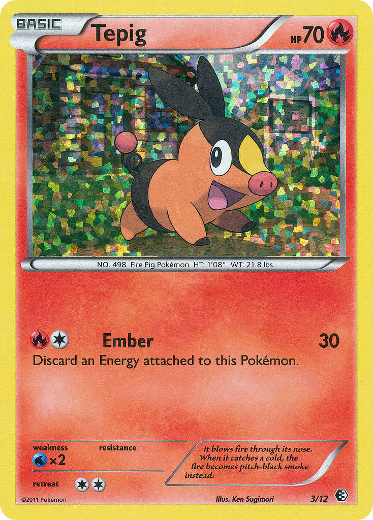 Tepig (3/12) [McDonald's Promos: 2011 Collection] | Shuffle n Cut Hobbies & Games