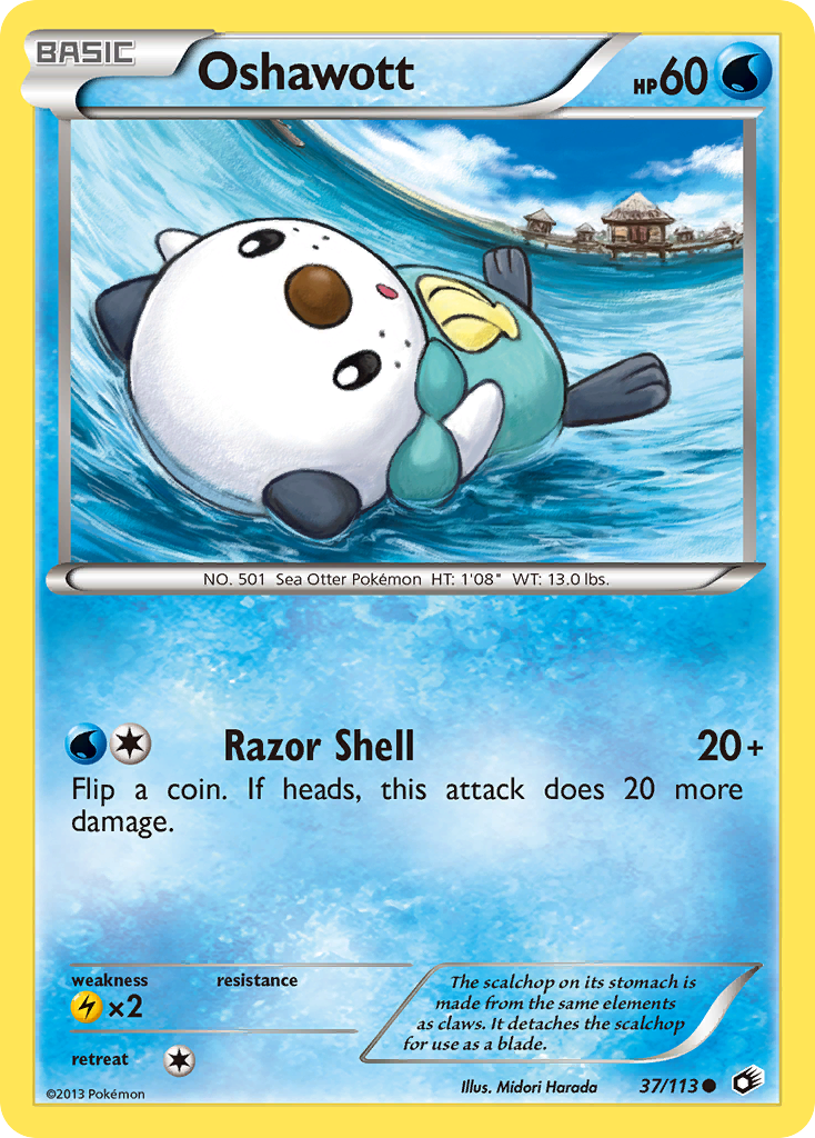 Oshawott (37/113) [Black & White: Legendary Treasures] | Shuffle n Cut Hobbies & Games