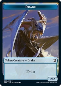 Drake // Insect Double-Sided Token [Zendikar Rising Tokens] | Shuffle n Cut Hobbies & Games