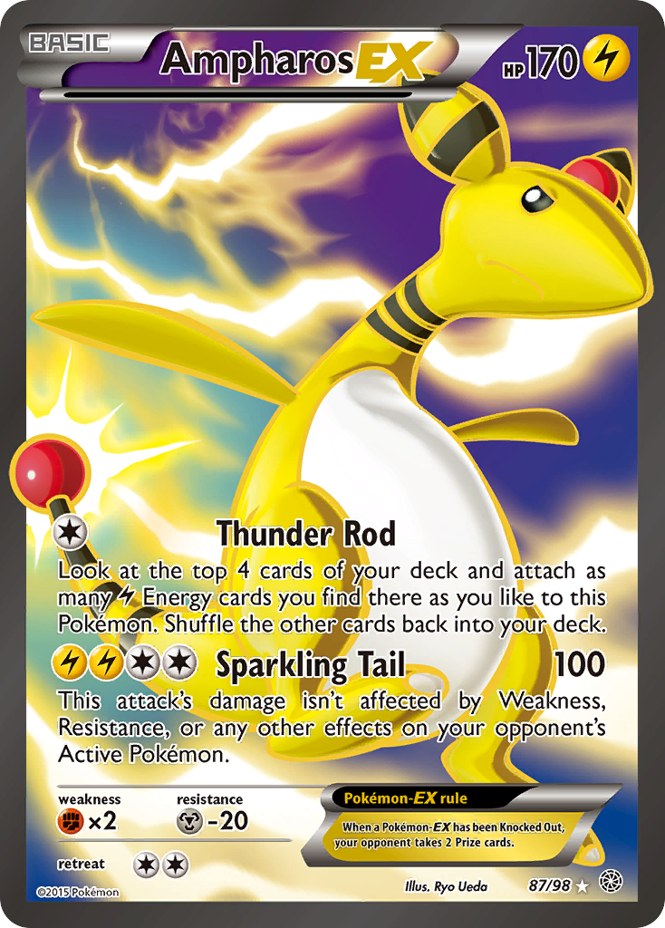 Ampharos EX (87/98) [XY: Ancient Origins] | Shuffle n Cut Hobbies & Games