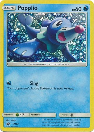 Popplio (SM03) (General Mills Promo) [Sun & Moon: Black Star Promos] | Shuffle n Cut Hobbies & Games