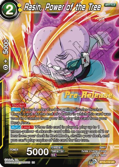 Rasin, Power of the Tree (BT15-112) [Saiyan Showdown Prerelease Promos] | Shuffle n Cut Hobbies & Games