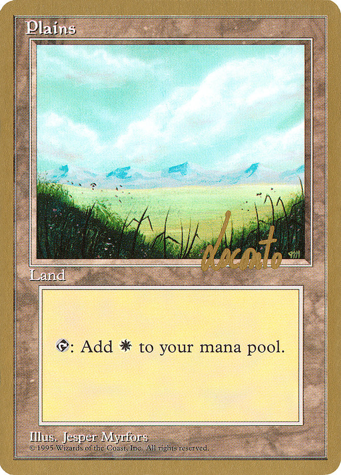 Plains (ml366) (Michael Loconto) [Pro Tour Collector Set] | Shuffle n Cut Hobbies & Games