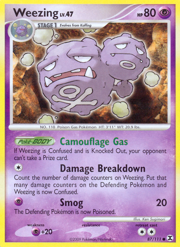 Weezing (87/111) [Platinum: Rising Rivals] | Shuffle n Cut Hobbies & Games