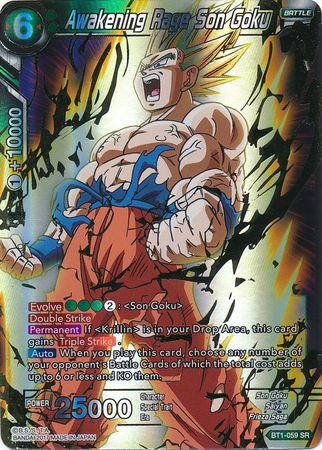 Awakening Rage Son Goku [BT1-059] | Shuffle n Cut Hobbies & Games