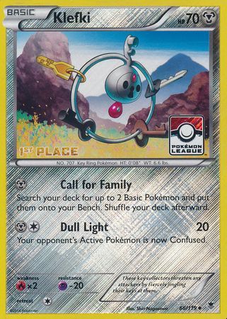 Klefki (66/119) (League Promo 1st Place) [XY: Phantom Forces] | Shuffle n Cut Hobbies & Games