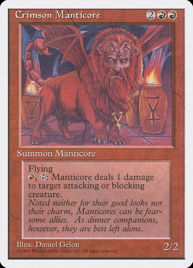 Crimson Manticore [Fourth Edition] | Shuffle n Cut Hobbies & Games