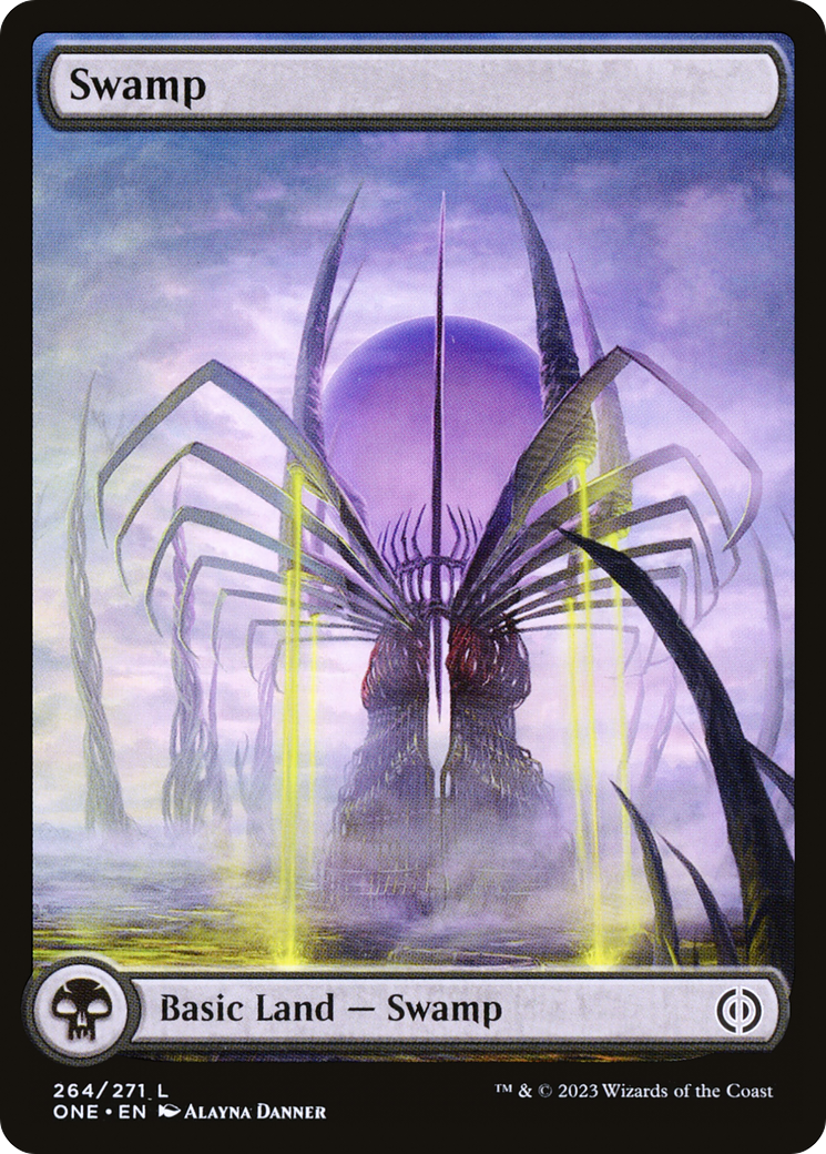 Swamp (264) (Full-Art) [Phyrexia: All Will Be One] | Shuffle n Cut Hobbies & Games